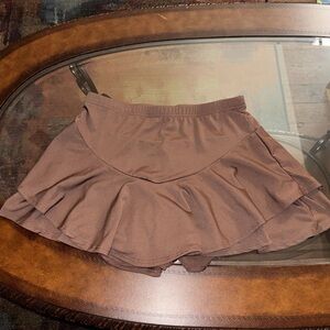 SHEIN Brown Skater Skirt